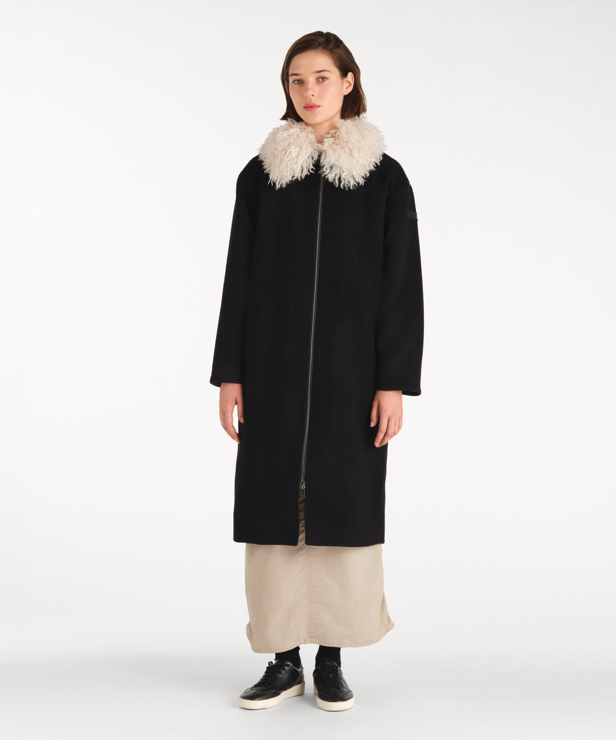 TRUBIA Wool Melton Coat