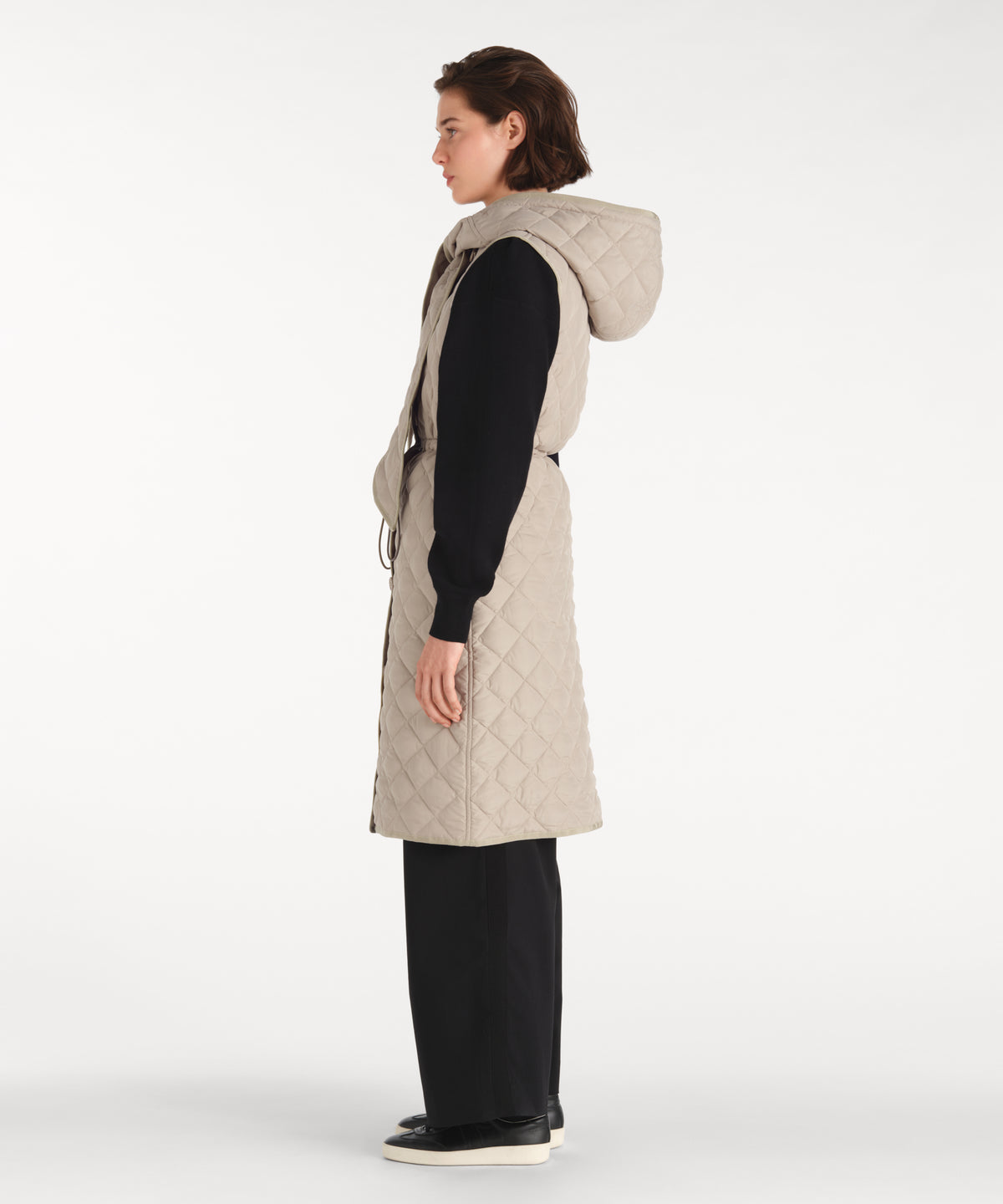 ADAJA Quilted Long Vest