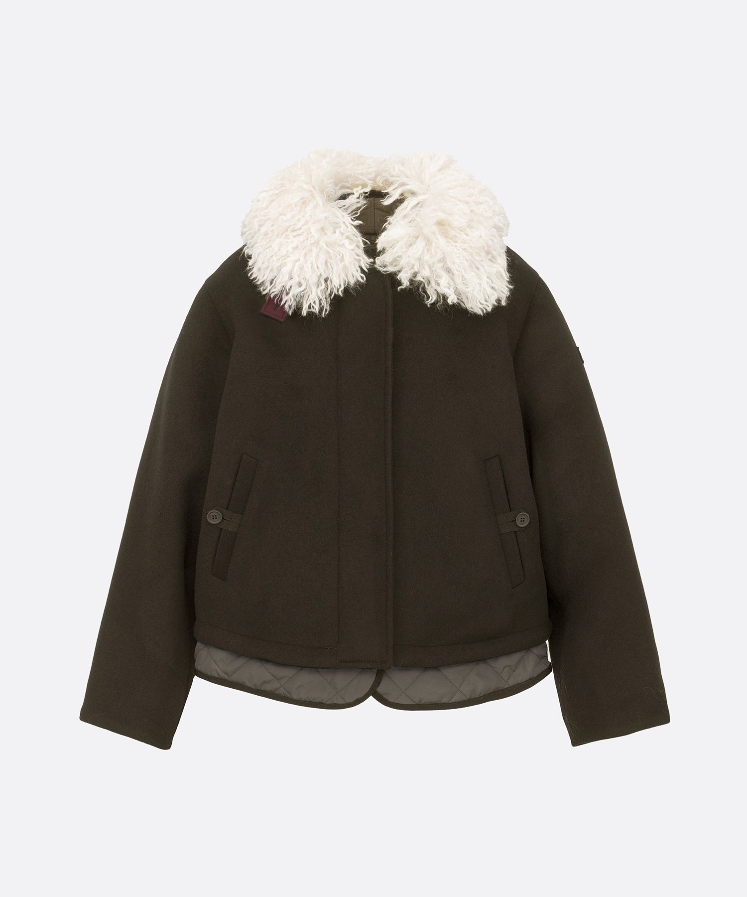 CENIA Wool Melton Short Coat