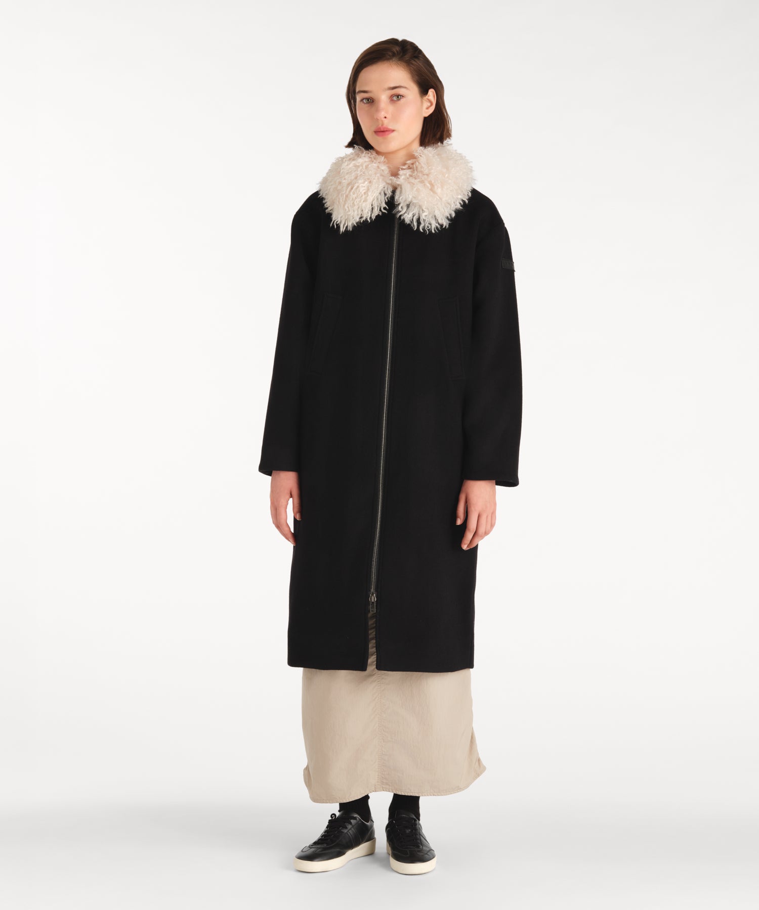 TRUBIA Wool Melton Coat