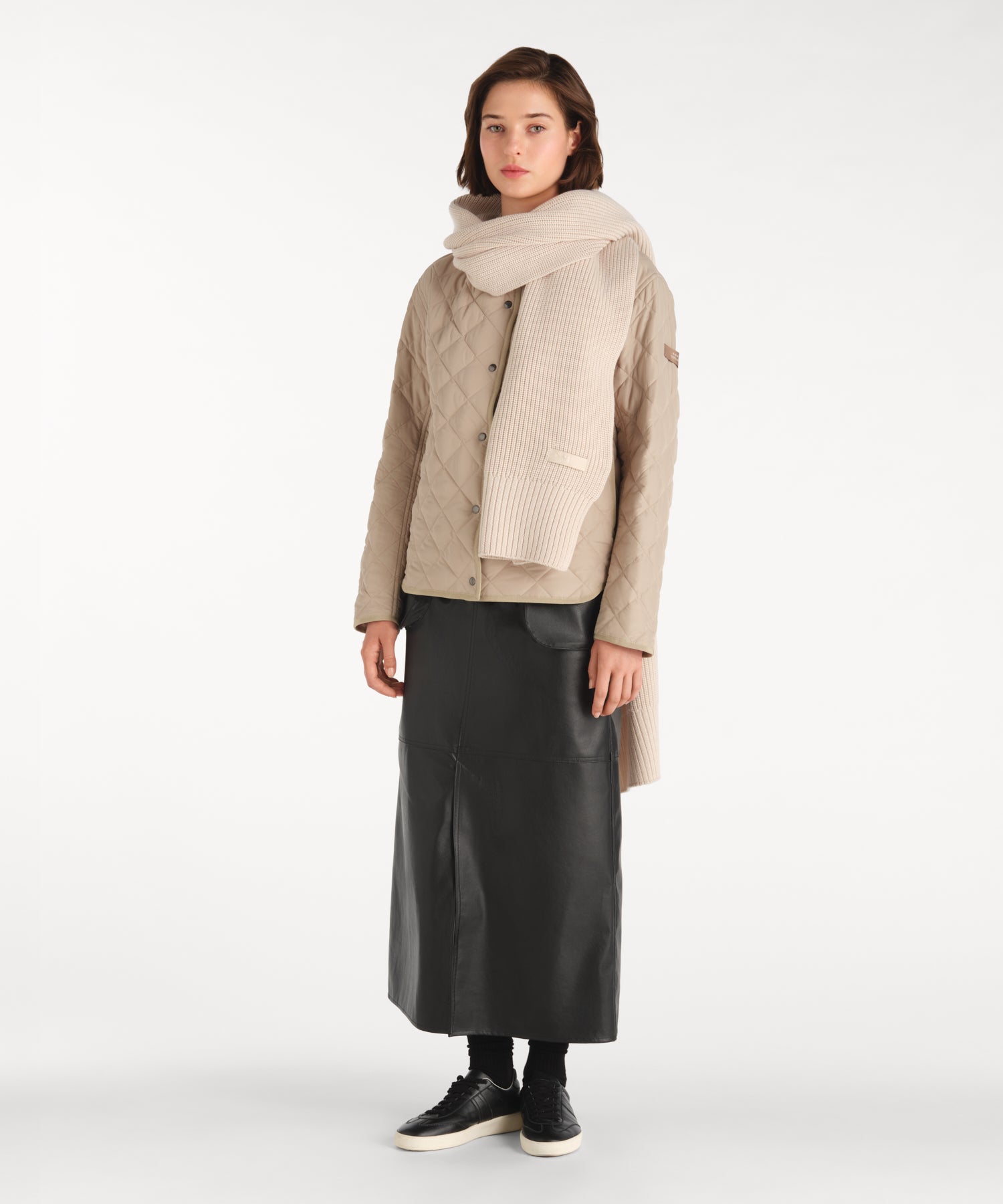 TAVORA Merino Wool Knit Scarf