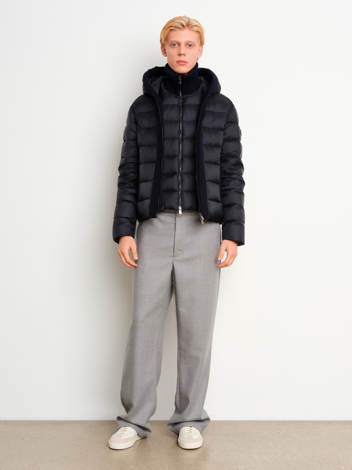 光*p様 TATRAS タトラス leather puffer jacket Tatras SFERA EBBASTA Solid Color Faux Leather Down Jacket