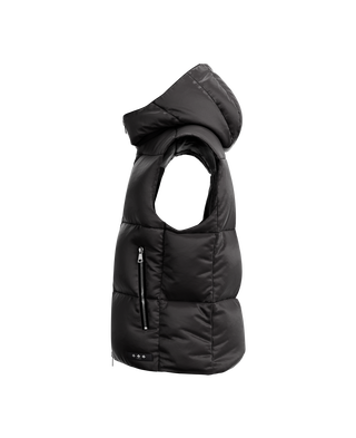 MELKO Down Vest,BLACK, large image number 1