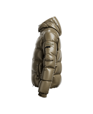 BELBO Down Jacket ベルボ,KHAKI, large image number 2