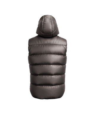 POSEIDONE Down Vest,C.GRAY, large image number 3