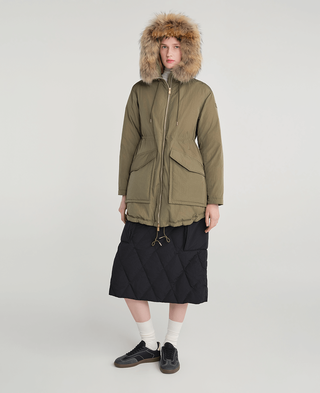 MUIDLA Down Jacket,KHAKI, large image number 4