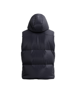 MELKO Down Vest,NAVY, large image number 2