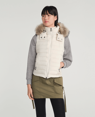 ORSIERA Down Vest,IVORY, large image number 0