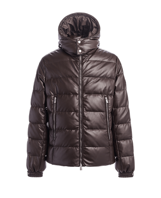 [Vegan leather] Exculsive DOMIZIANO Down Jacket,BROWN, large image number 0