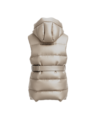 METEOLA Down Vest,IVORY, large image number 2