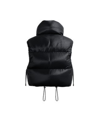 CHACCLE Down Vest チャックル,BLACK, large image number 3