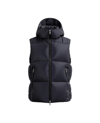 MELKO Down Vest,NAVY, large image number 0