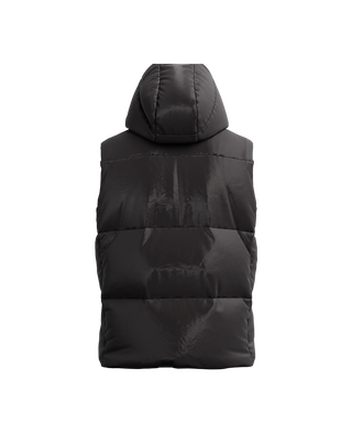 MELKO Down Vest メルコ,BLACK, large image number 2