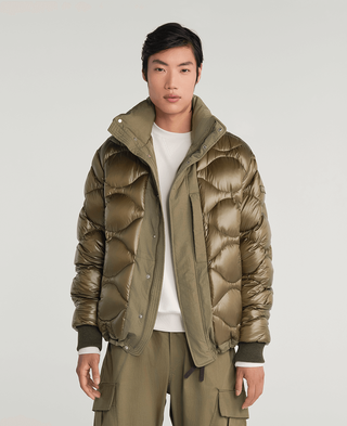 TIEON Down Jacket,KHAKI, large image number 0